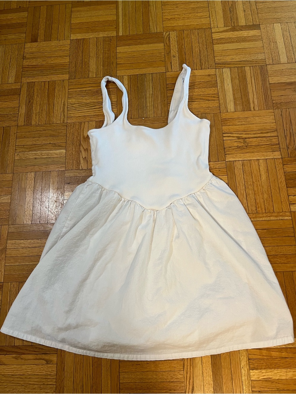 Romantic Date Night No Boundaries White Mini Tank Dress size Large